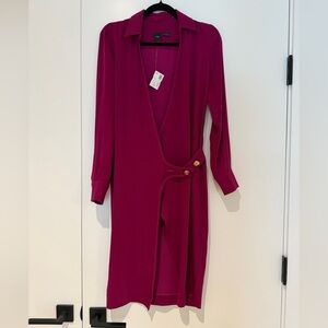 Pinko Fuchsia Wrap Dress